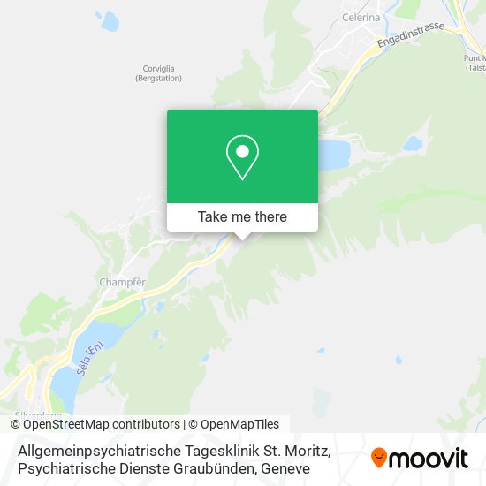 Allgemeinpsychiatrische Tagesklinik St. Moritz, Psychiatrische Dienste Graubünden plan