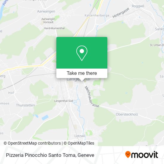 Pizzeria Pinocchio Santo Toma map