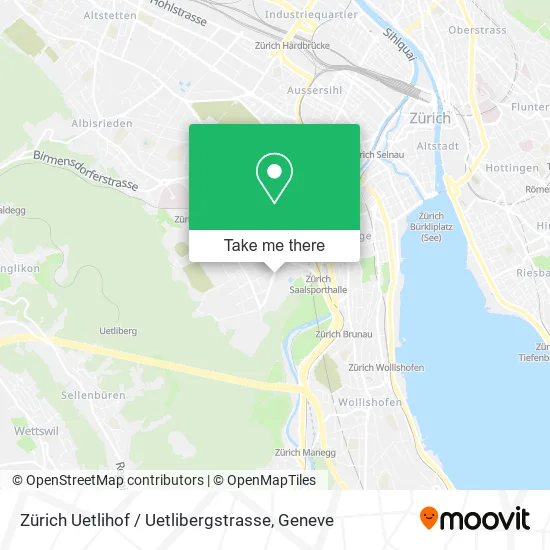 Zürich Uetlihof / Uetlibergstrasse map