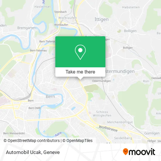 Automobil Ucak map
