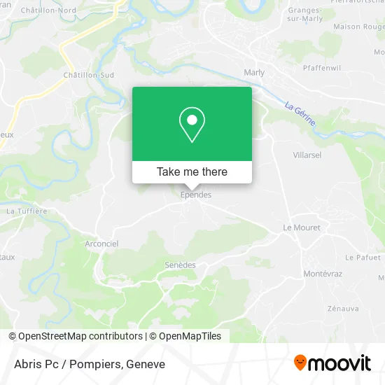 Abris Pc / Pompiers map