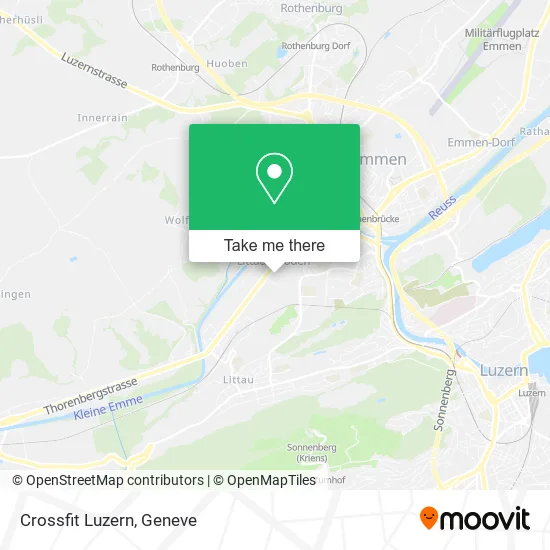 Crossfit Luzern map
