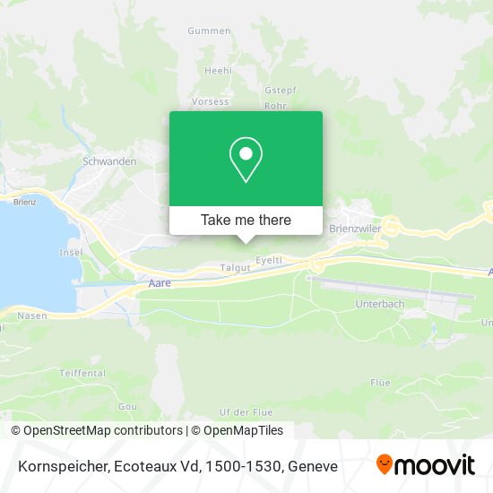 Kornspeicher, Ecoteaux Vd, 1500-1530 map