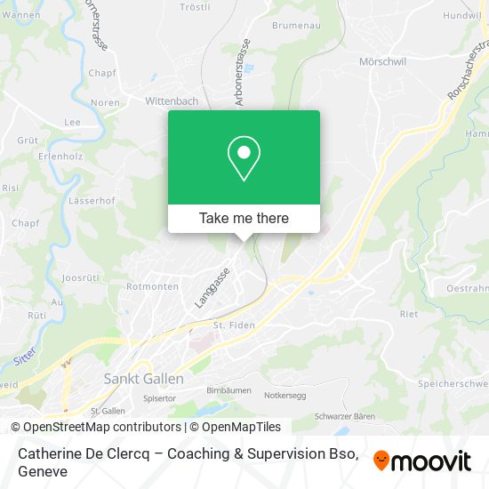 Catherine De Clercq – Coaching & Supervision Bso map