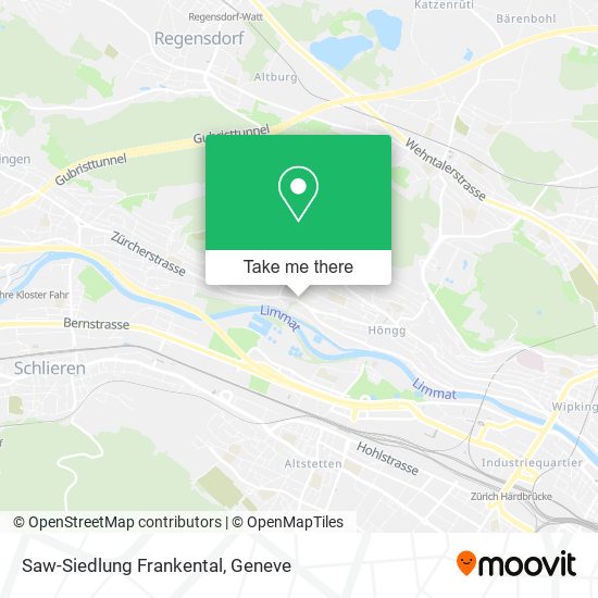 Saw-Siedlung Frankental map