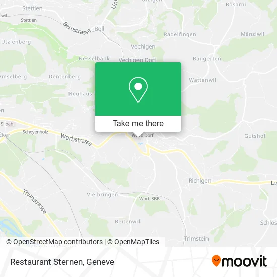 Restaurant Sternen map