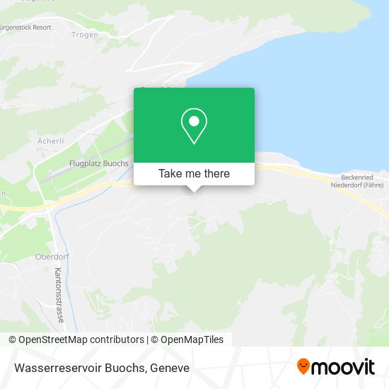 Wasserreservoir Buochs map