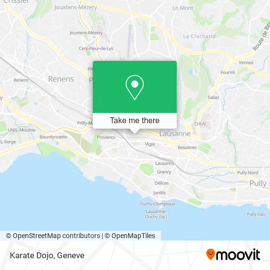 Karate Dojo map