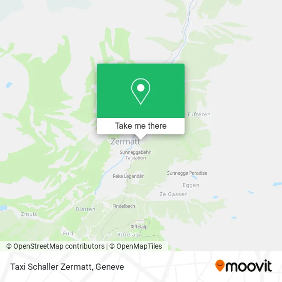 Taxi Schaller Zermatt map