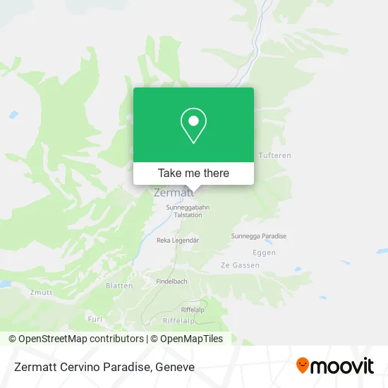 Zermatt Cervino Paradise map