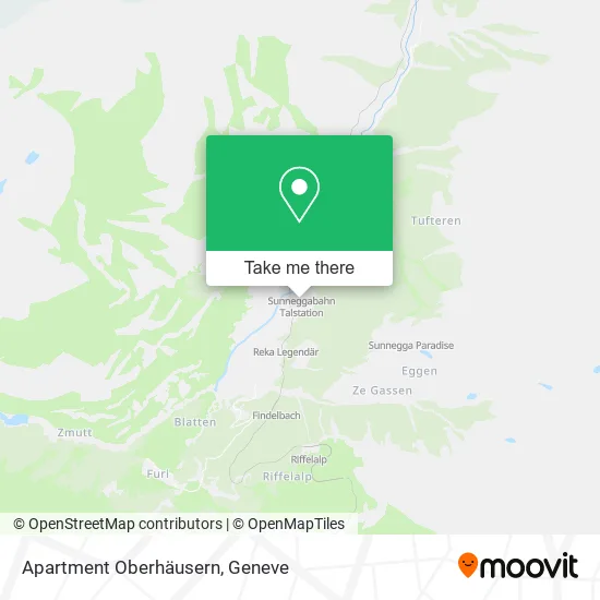 Apartment Oberhäusern map