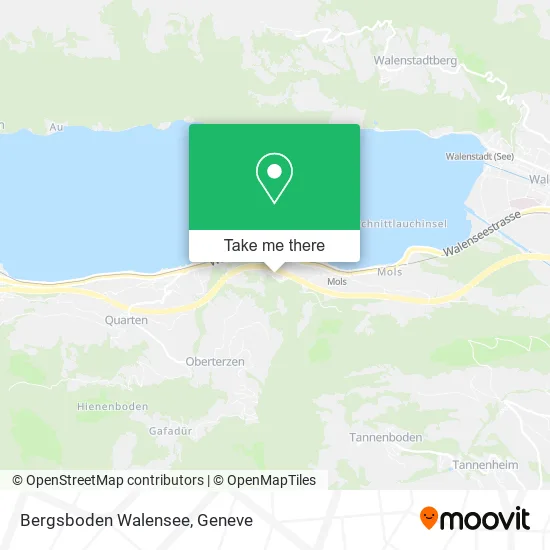 Bergsboden Walensee map