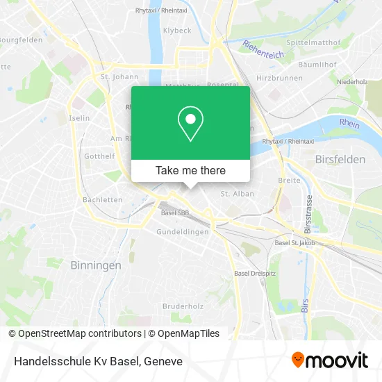 Handelsschule Kv Basel map