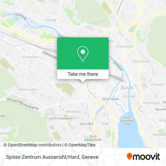 Spitex-Zentrum Aussersihl/Hard map