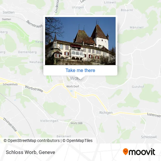Schloss Worb map