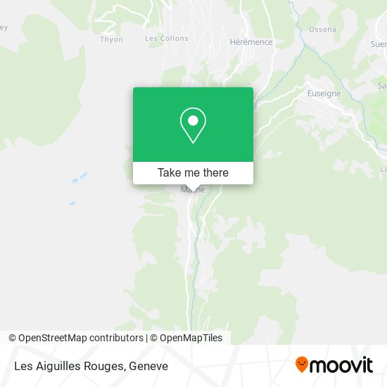 Les Aiguilles Rouges map
