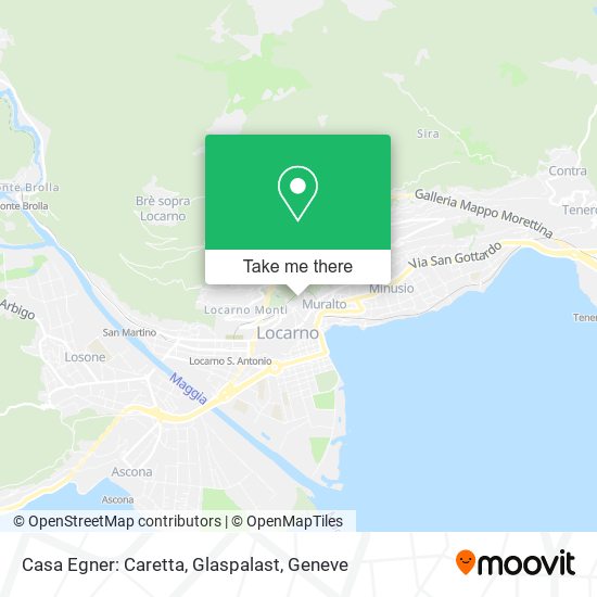 Casa Egner: Caretta, Glaspalast map