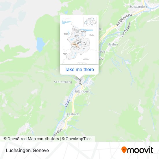 Luchsingen map