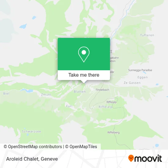 Aroleid Chalet map