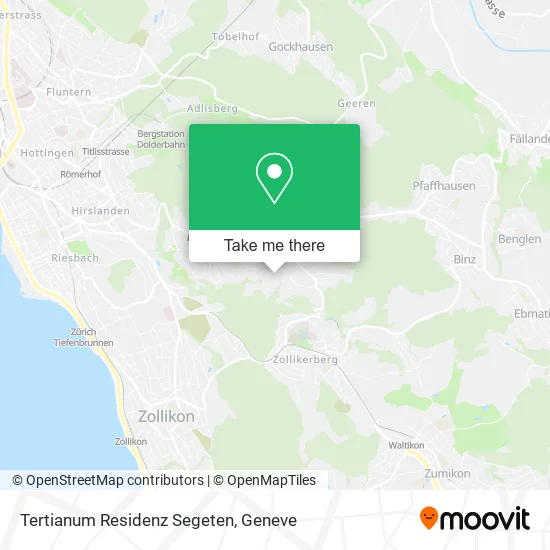 Tertianum Residenz Segeten map