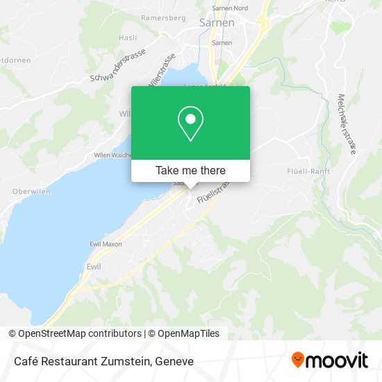 Café Restaurant Zumstein map