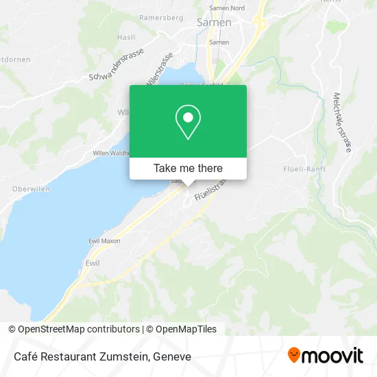 Café Restaurant Zumstein map
