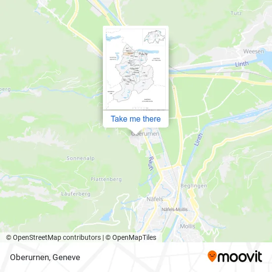 Oberurnen map