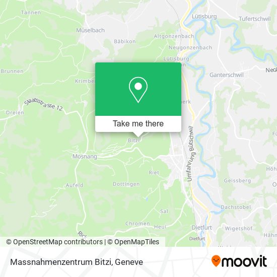 Massnahmenzentrum Bitzi map