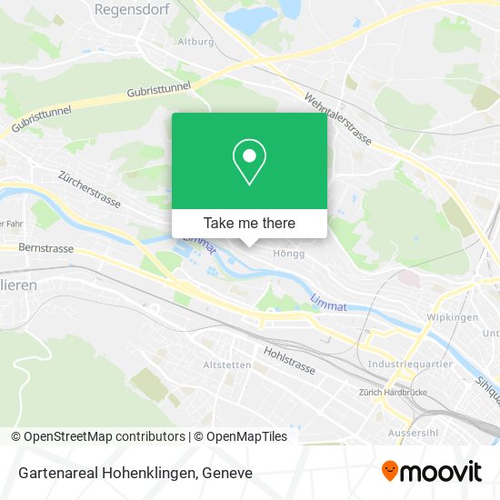 Gartenareal Hohenklingen map