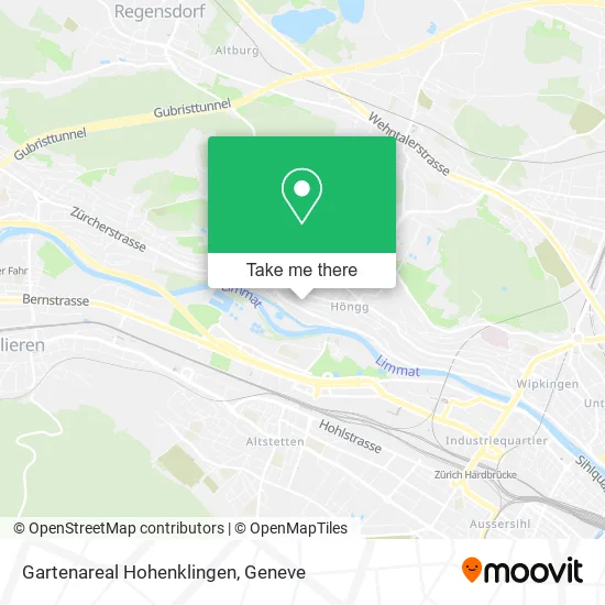 Gartenareal Hohenklingen map