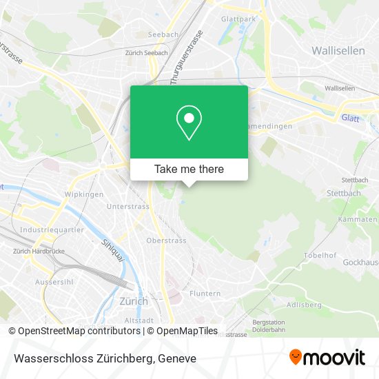 Wasserschloss Zürichberg map