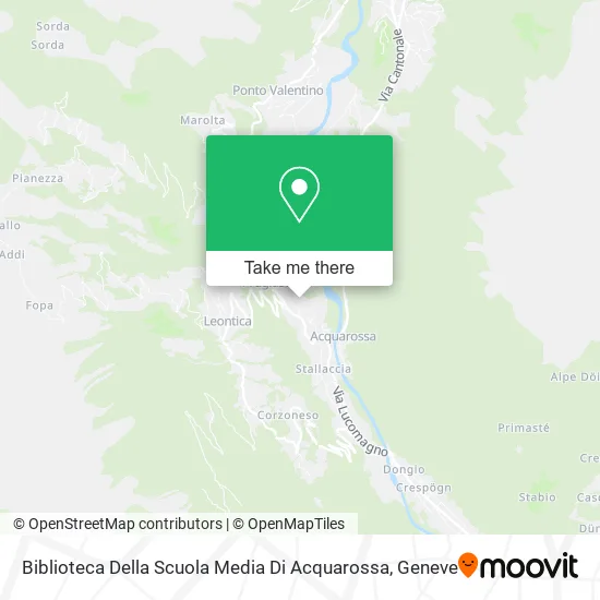 Biblioteca Della Scuola Media Di Acquarossa plan