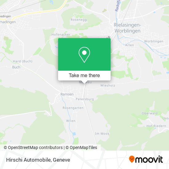 Hirschi Automobile map
