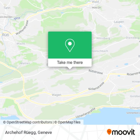 Archehof Rüegg map