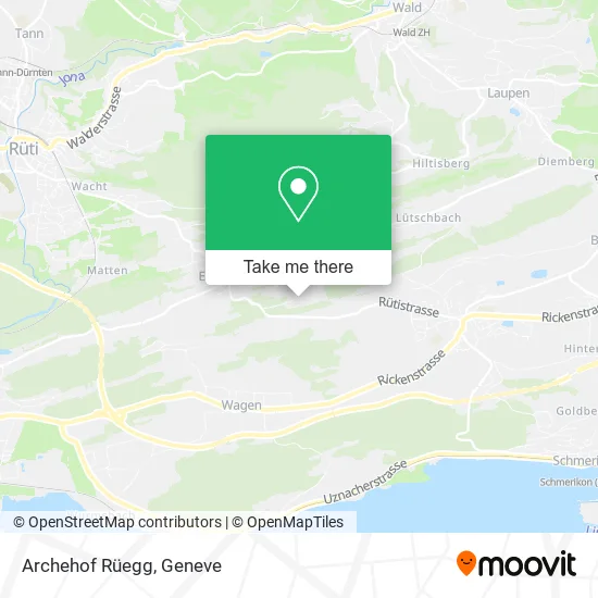 Archehof Rüegg map