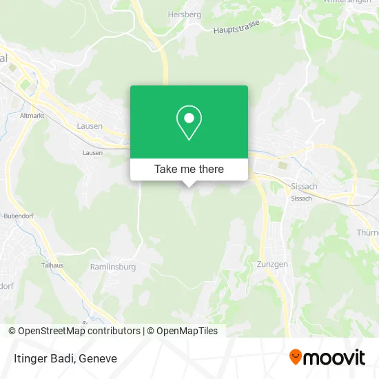 Itinger Badi map