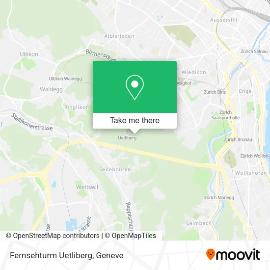 Fernsehturm Uetliberg map