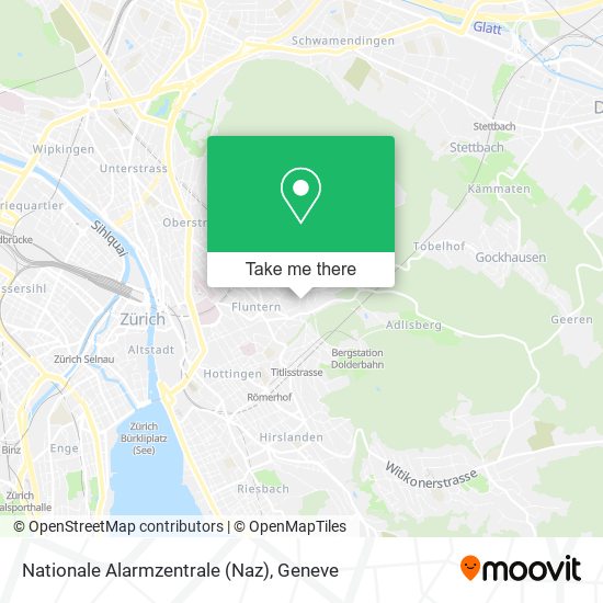 Nationale Alarmzentrale (Naz) map