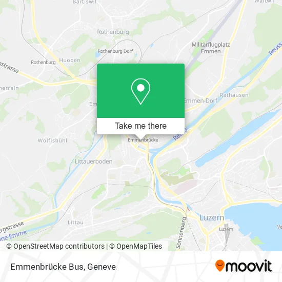 Emmenbrücke Bus map