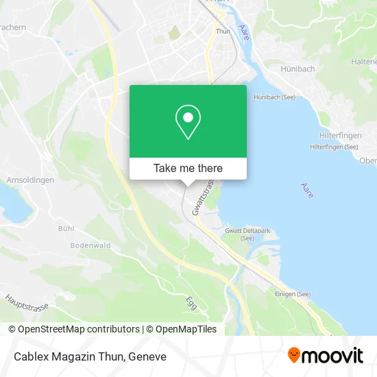 Cablex Magazin Thun map