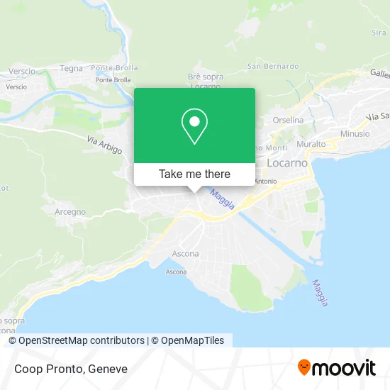 Coop Pronto map
