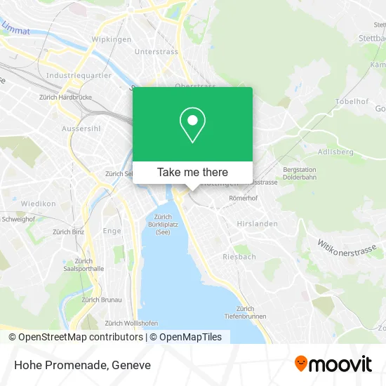 Hohe Promenade map