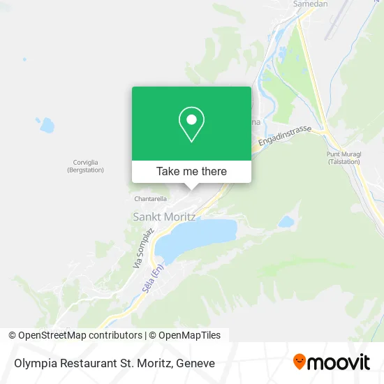Olympia Restaurant St. Moritz map