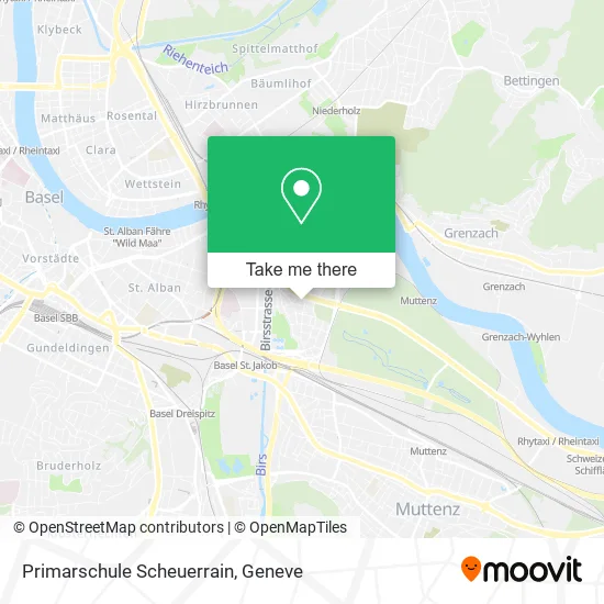 Primarschule Scheuerrain map