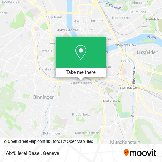 Abfüllerei Basel map