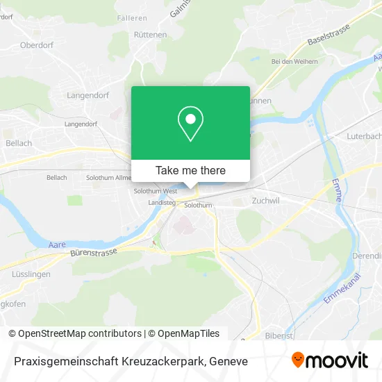 Praxisgemeinschaft Kreuzackerpark map