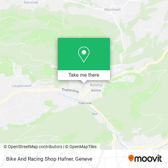 Bike And Racing Shop Hafner map