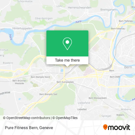 Pure Fitness Bern map