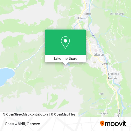 Chettwäldli map