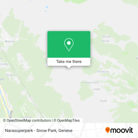 Narasuperpark - Snow Park map